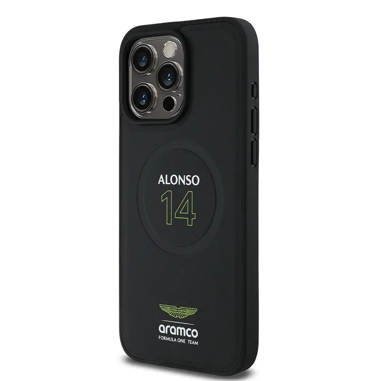iPhone 15 Pro Max MagSafe Uyumlu PU Deri Kılıf - Aston Martin Alonso 14