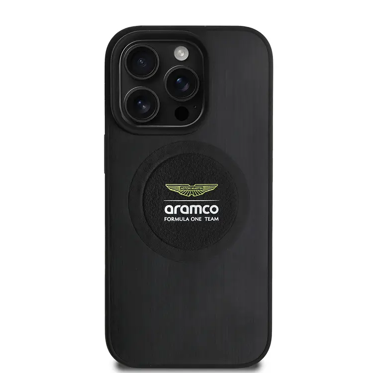 iPhone 15 Pro Max MagSafe Uyumlu Alüminyum Arka Yüzeyli Kılıf - Aston Martin Formula One Team