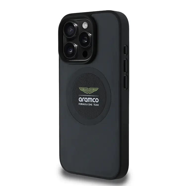 iPhone 15 Pro Max MagSafe Uyumlu Alüminyum Arka Yüzeyli Kılıf - Aston Martin Formula One Team
