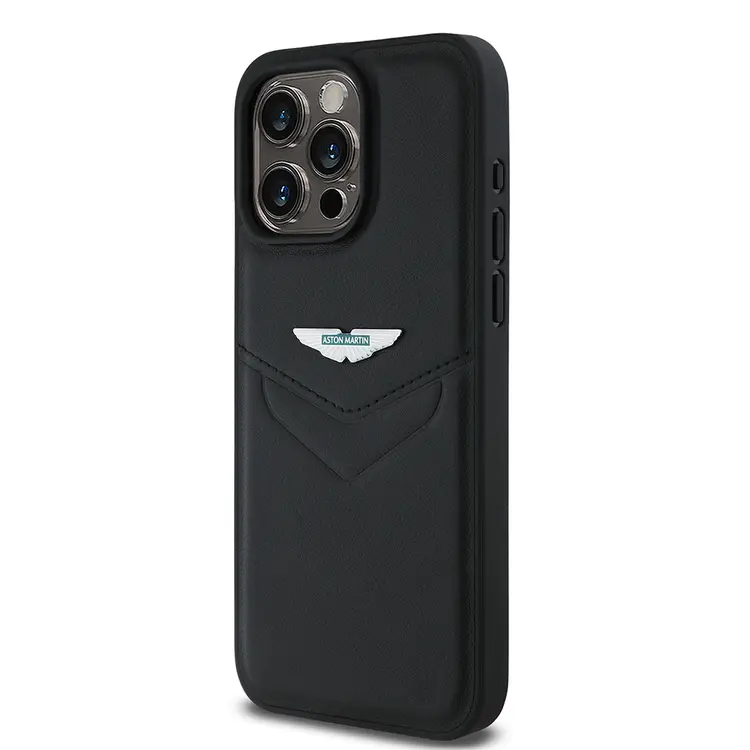 iPhone 15 Pro Max Aston Martin Lisanslı PU Deri Kılıf - Victory