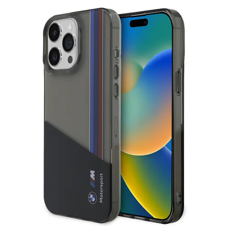 iPhone 15 Pro Max Yarı Şeffaf Kılıf - BMW M Tasarım Lisanslı