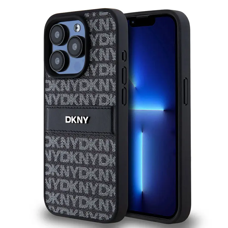 iPhone 15 Pro Max Kılıf, 3D Yazılı Desenli - DKNY Lisanslı
