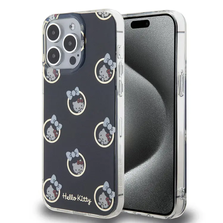 iPhone 15 Pro Max Lisanslı Hello Kitty Kılıf, Elektroplating Kaplama
