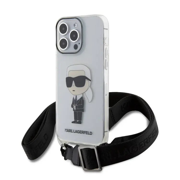 iPhone 15 Pro Max Boyun Askılı Kılıf - Karl Lagerfeld Karl İkonik Crossbody