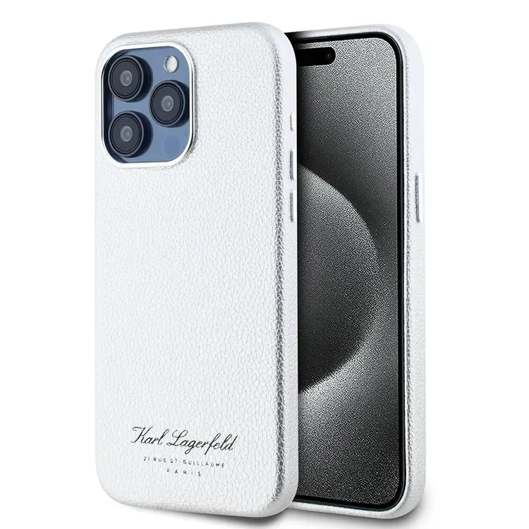 iPhone 15 Pro Max Kılıf, Karl Lagerfeld KL Yazılı Hotel Kapak