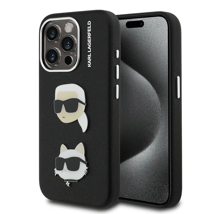 iPhone 15 Pro Max Kılıf, Karl Lagerfeld K&C Heads Pin Kapak