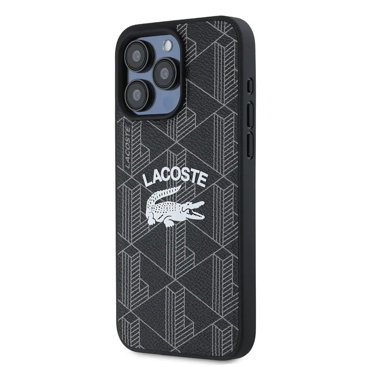 iPhone 15 Pro Max MagSafe Uyumlu Kılıf - Lacoste Mono Vintage Logo