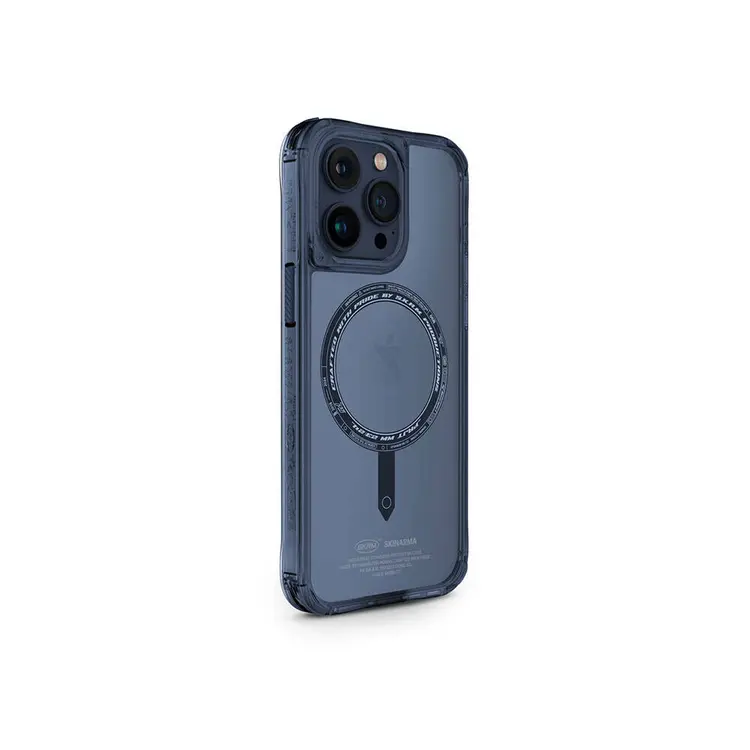 iPhone 15 Pro Max MagSafe Uyumlu Şeffaf Kılıf ve Kartlık - Skinarma Saido Kado