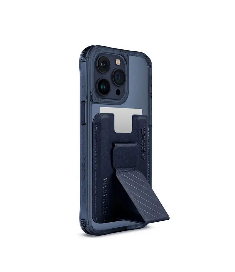 iPhone 15 Pro Max MagSafe Uyumlu Şeffaf Kılıf ve Kartlık - Skinarma Saido Kado