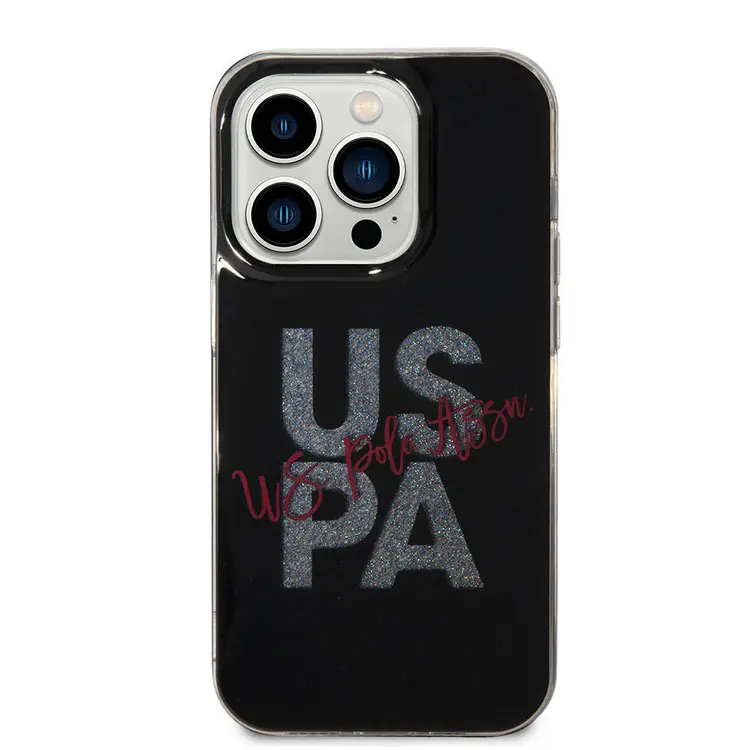 iPhone 15 Pro Max Simli Parlak Alfabe Tasarım Kılıf - U.S. Polo Assn.