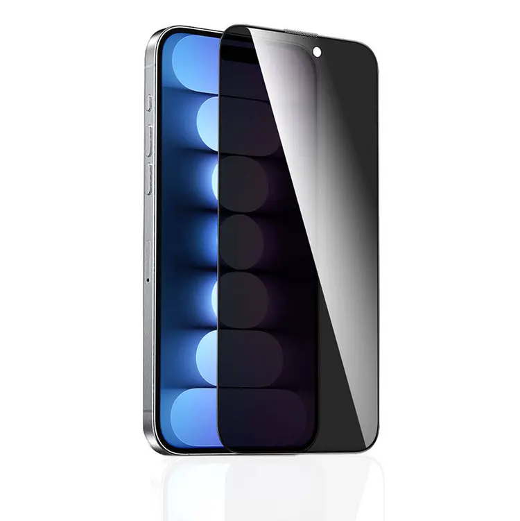 iPhone 15 Pro Max Gizlilik Temperli Cam Ekran Koruyucu - Recci RSP-A19AP