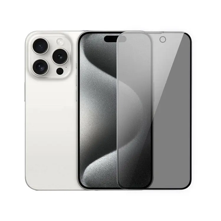 iPhone 15 Pro Max Gizlilik Filtreli Ekran Koruyucu - Wiwu iPrivacy HD
