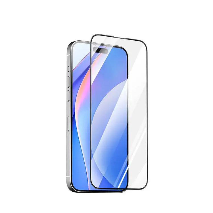 iPhone 15 3D HD Full Transparan Temperli Cam Ekran Koruyucu - Recci RSP-A01SD