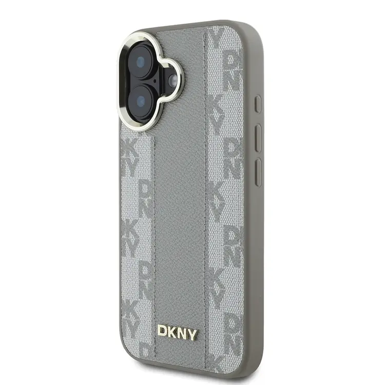 iPhone 16 MagSafe Uyumlu 3D Checkered Desenli Kılıf - DKNY