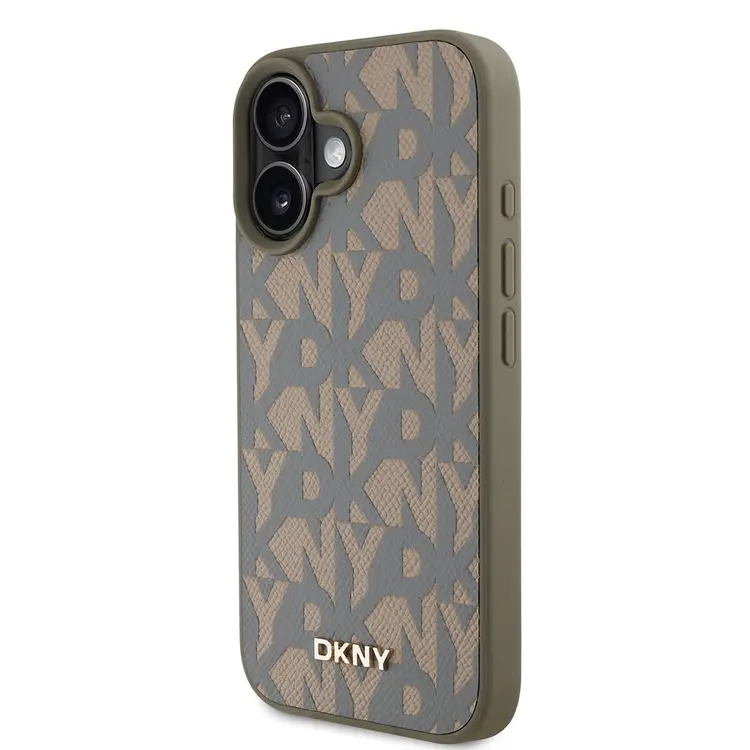 iPhone 16 MagSafe Uyumlu 3D Grid Desenli Kılıf - DKNY Lisanslı