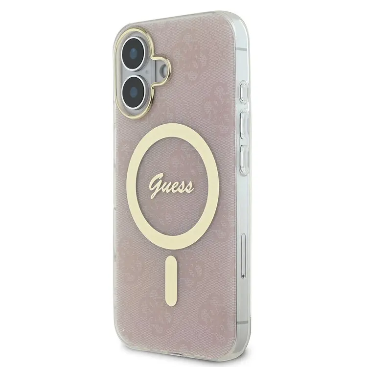 iPhone 16 MagSafe Uyumlu 4G Desenli Kılıf - Guess Lisanslı