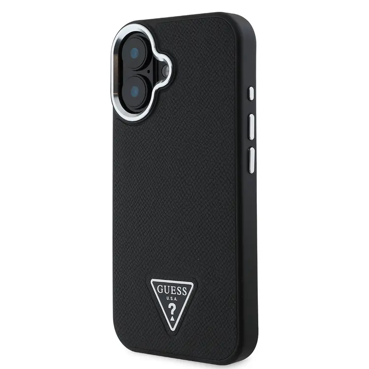 iPhone 16 MagSafe Uyumlu Grained Triangle Kılıf - Guess