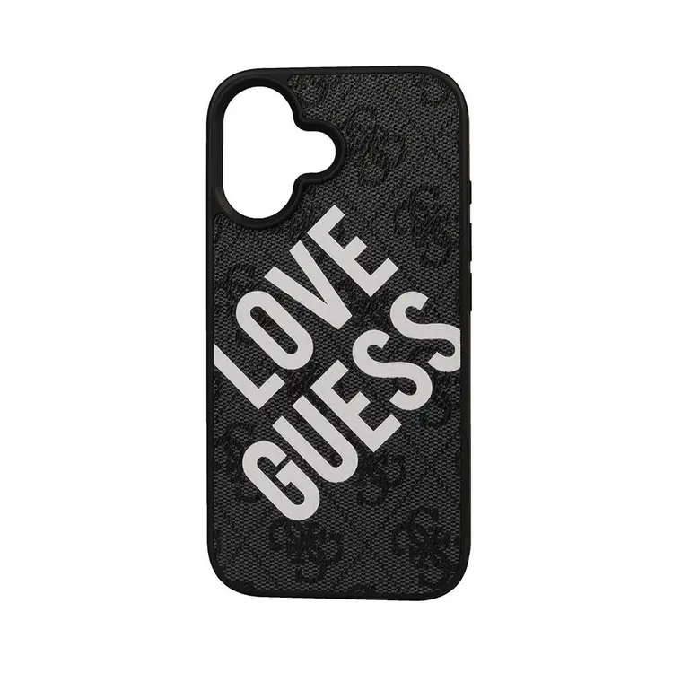 iPhone 16 Kılıf Guess Big Love Lisanslı Kapak - Siyah
