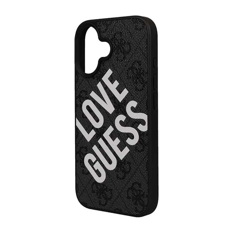 iPhone 16 Kılıf Guess Big Love Lisanslı Kapak - Siyah
