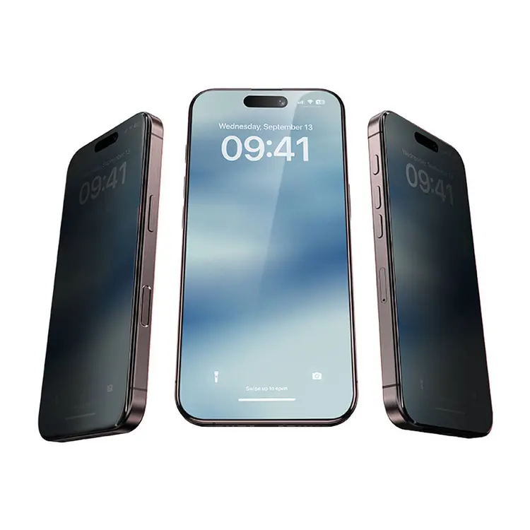 iPhone 16 Plus Gizlilik Ekran Koruyucu 10'lu Paket - Benks Privacy Air Shield