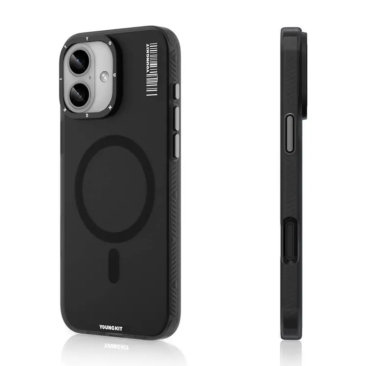 iPhone 16 Plus MagSafe Uyumlu Şeffaf Kılıf - Youngkit Hidden Sand