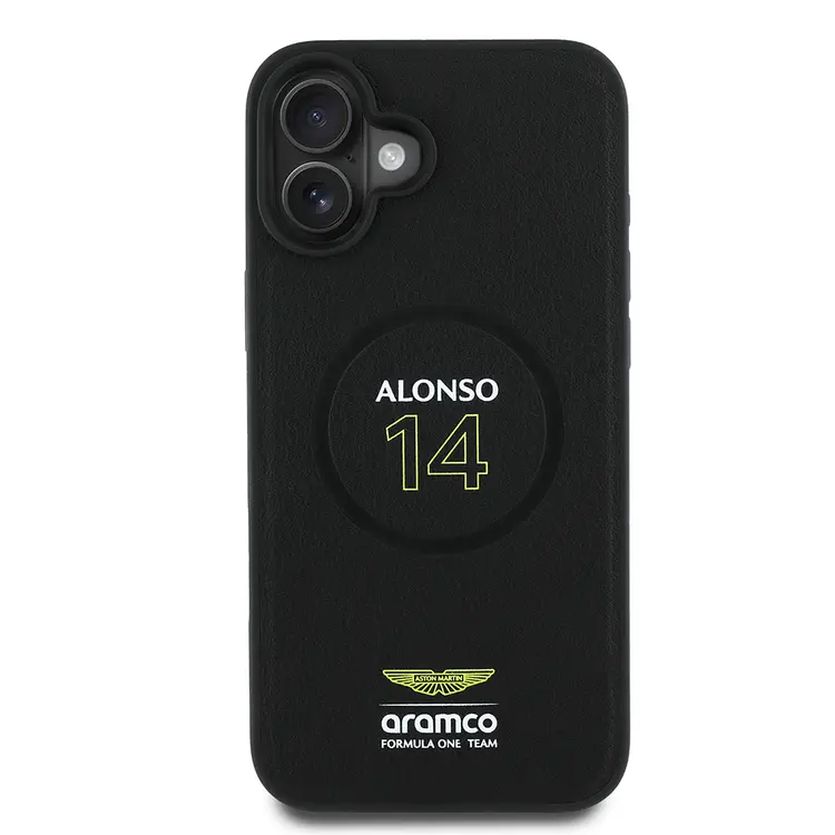 iPhone 16 Plus MagSafe Uyumlu PU Deri Kılıf - Aston Martin Alonso 14