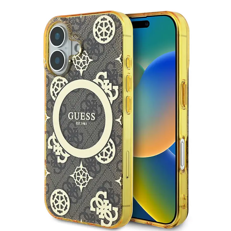 iPhone 16 Plus MagSafe Uyumlu 4G Desenli Kılıf - Guess Peony