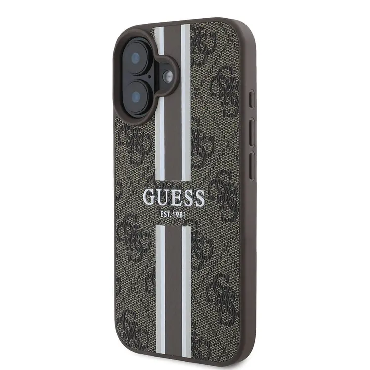 iPhone 16 Plus MagSafe Uyumlu 4G Şerit Tasarımlı Kılıf - Guess