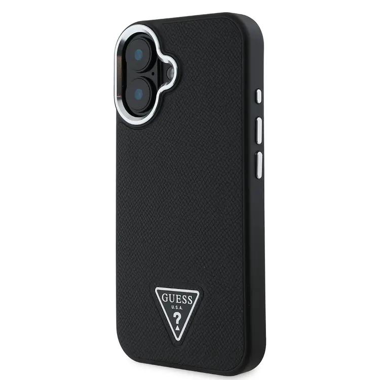 iPhone 16 Plus MagSafe Uyumlu Kılıf - Guess Grained Triangle
