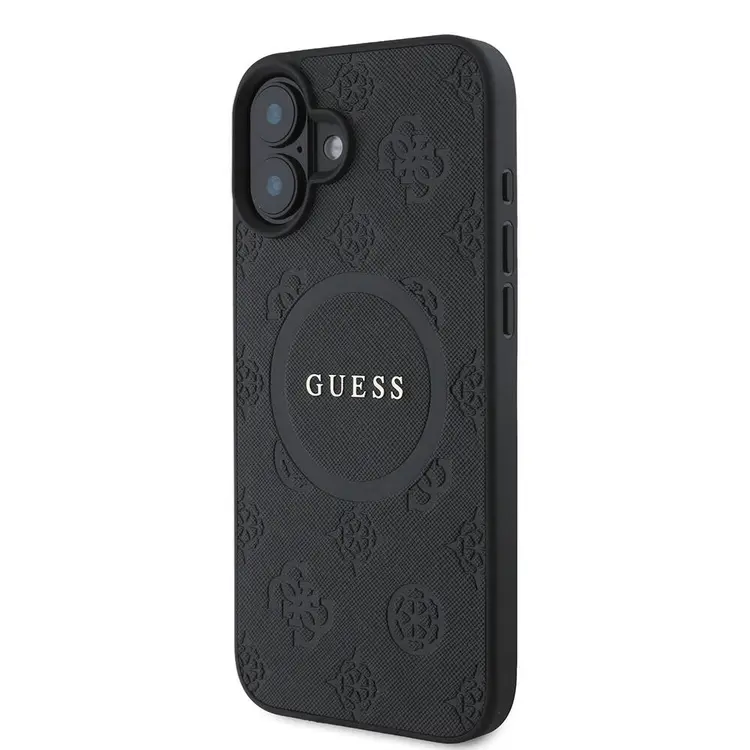 iPhone 16 Plus MagSafe Uyumlu Kılıf - Guess Saffiano Peony