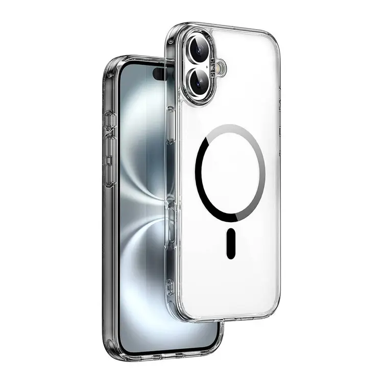 iPhone 16 Plus MagSafe Uyumlu Şeffaf Sert PC Kılıf - Wiwu iShield Pro