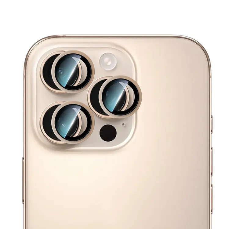 iPhone 16 Pro Kamera Lens Koruyucu - CaseWorld Alloy Two-Color