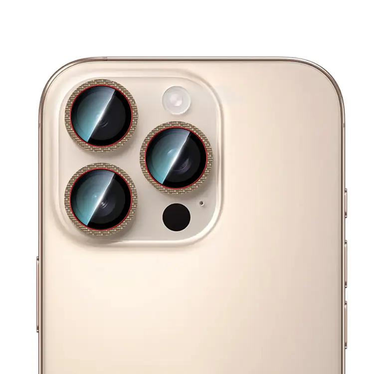 iPhone 16 Pro Kamera Lens Koruyucu, AR Ultra Clear 9H - CaseWorld Karbon Fiber