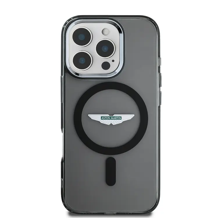 iPhone 16 Pro MagSafe Uyumlu Kılıf - Aston Martin Lisanslı Buzlu Kapak