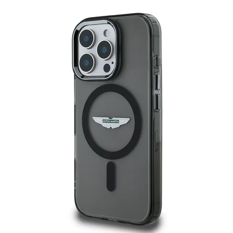 iPhone 16 Pro MagSafe Uyumlu Kılıf - Aston Martin Lisanslı Buzlu Kapak