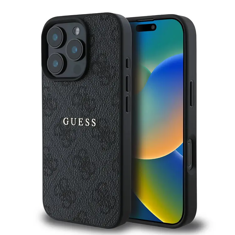 iPhone 16 Pro MagSafe Uyumlu 4G Desenli Kılıf - Guess Lisanslı
