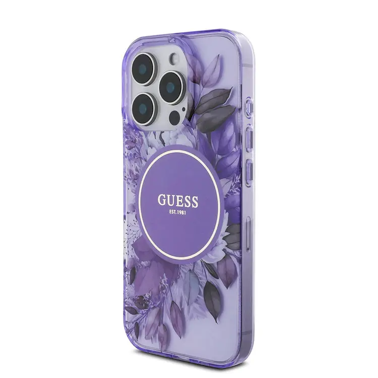 iPhone 16 Pro MagSafe Uyumlu IML Baskılı Kılıf - Guess İnci Bileklikli