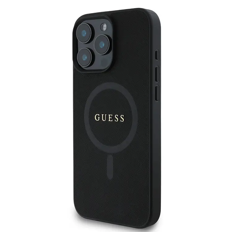 iPhone 16 Pro MagSafe Uyumlu Saffiano Kılıf - Guess Classic