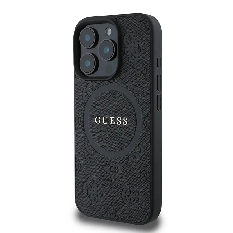 iPhone 16 Pro MagSafe Uyumlu Kılıf - Guess Saffiano Peony