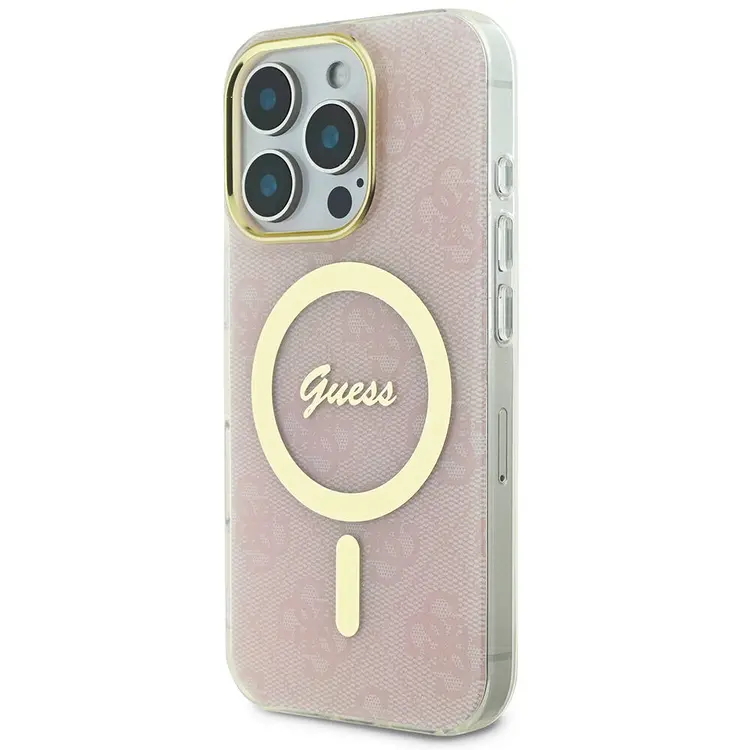 iPhone 16 Pro MagSafe Uyumlu 4G Desenli Kılıf - Guess Lisanslı