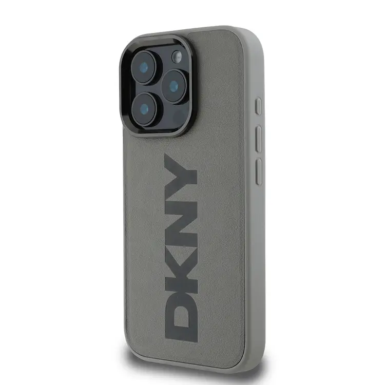 iPhone 16 Pro MagSafe Uyumlu PU Deri Kılıf - DKNY Plain