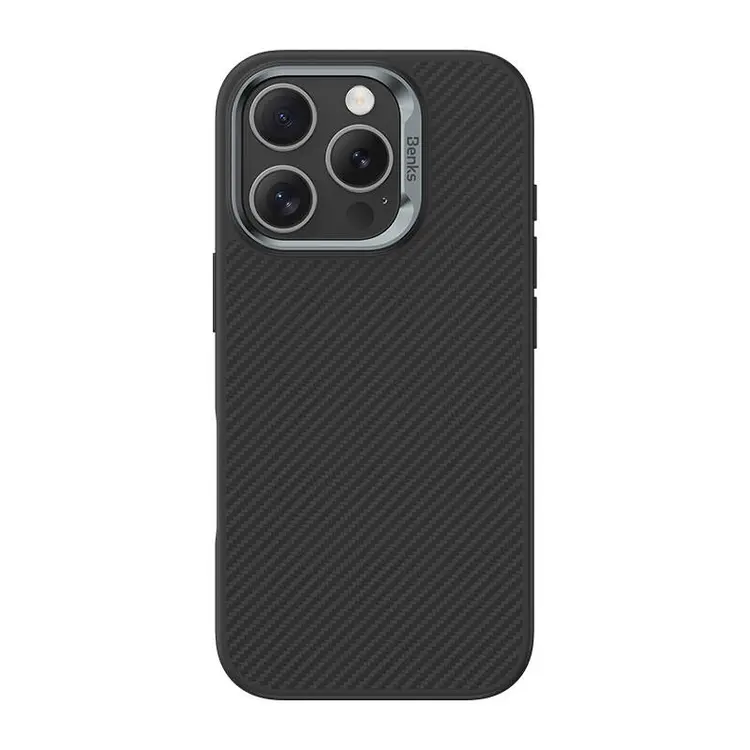 iPhone 16 Pro MagSafe Uyumlu Kevlar Kılıf - Benks Hybrid ArmorPro 600D