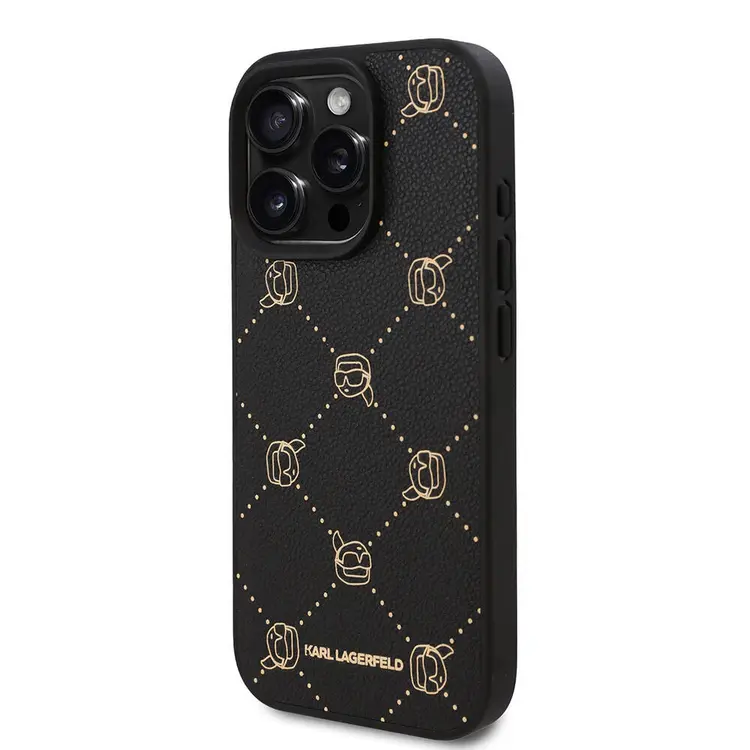 iPhone 16 Pro MagSafe Uyumlu PU Deri Kılıf - Karl Lagerfeld K.Heads