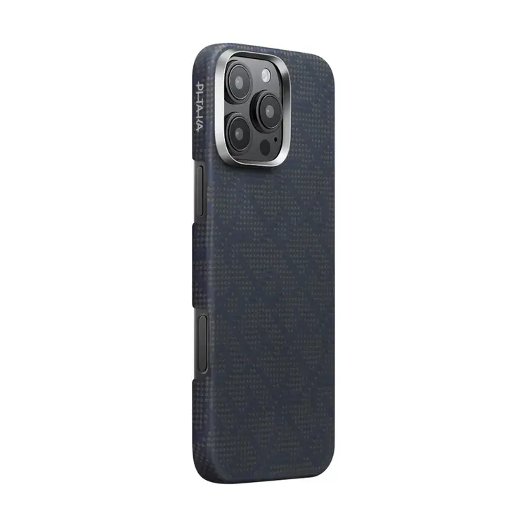 iPhone 16 Pro MagSafe Uyumlu Aramid Fiber Kılıf - Pitaka Tactile Woven Monogram