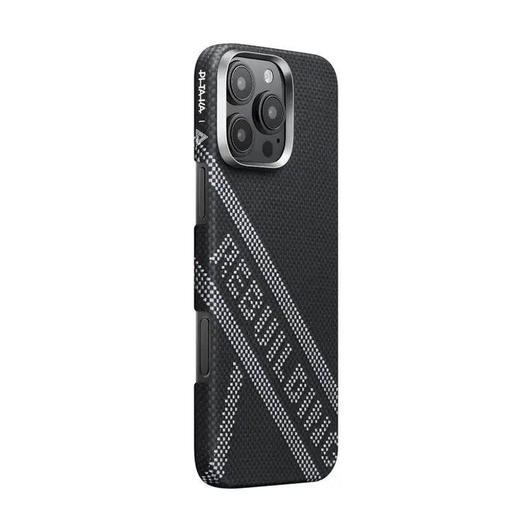 iPhone 16 Pro MagSafe Uyumlu Aramid Fiber Kılıf - Pitaka Tactile Woven Rebuilding