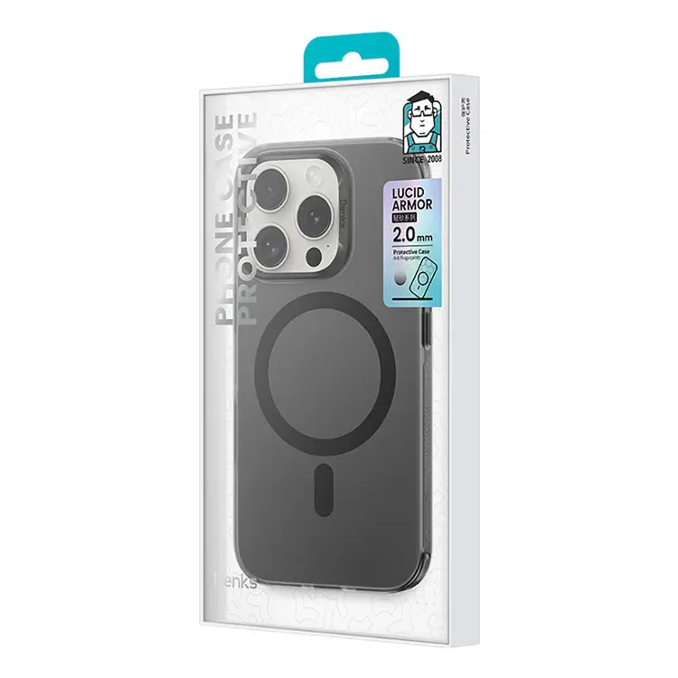 iPhone 16 Pro MagSafe Uyumlu Şeffaf Kılıf - Benks Lucid Armor