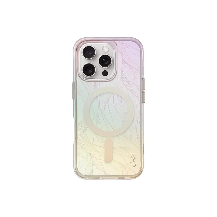 iPhone 16 Pro MagSafe Uyumlu Holografik Şeffaf Kılıf - Coehl Willow