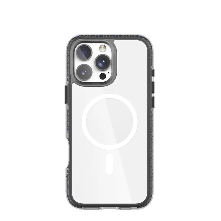 iPhone 16 Pro MagSafe Uyumlu Şeffaf Kılıf - Raptic AirJoy Boncuk Tasarım