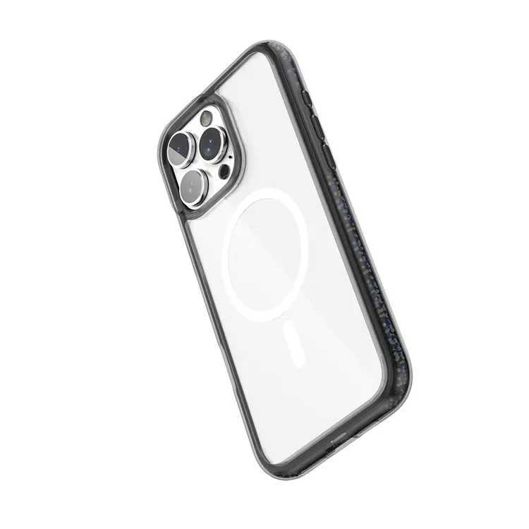 iPhone 16 Pro MagSafe Uyumlu Şeffaf Kılıf - Raptic AirJoy Boncuk Tasarım