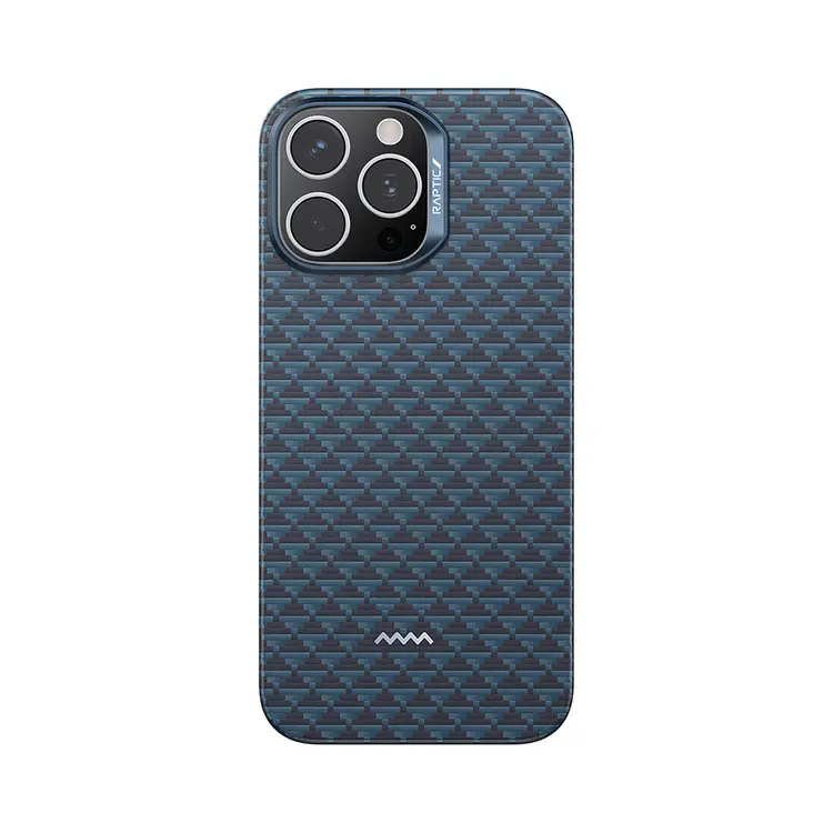 Apple iPhone 16 Pro Kılıf M-safe Şarj Özellikli Raptic Aramid Skin Origin Serisi Karbon Kapak